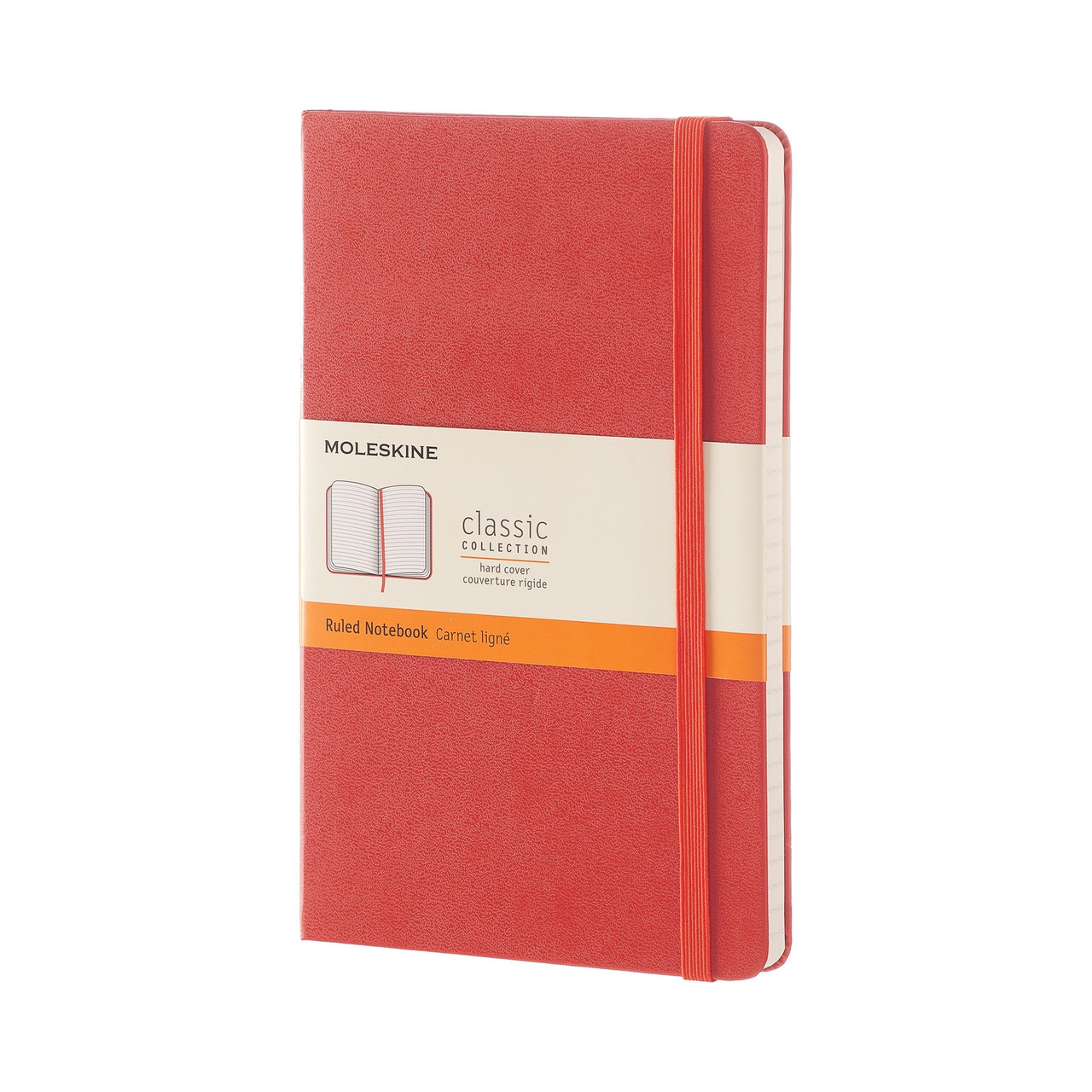 Блокнот Moleskine Classic Помаранчевий середній 240 сторінок в лінію 13х21 см