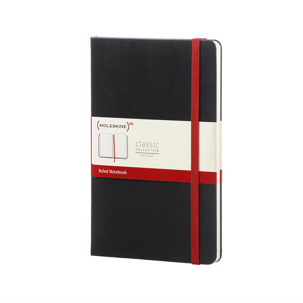 Блокнот Moleskine Classic RED Чорний середній 240 сторінок в лінію 13х21 см (8055002851022)