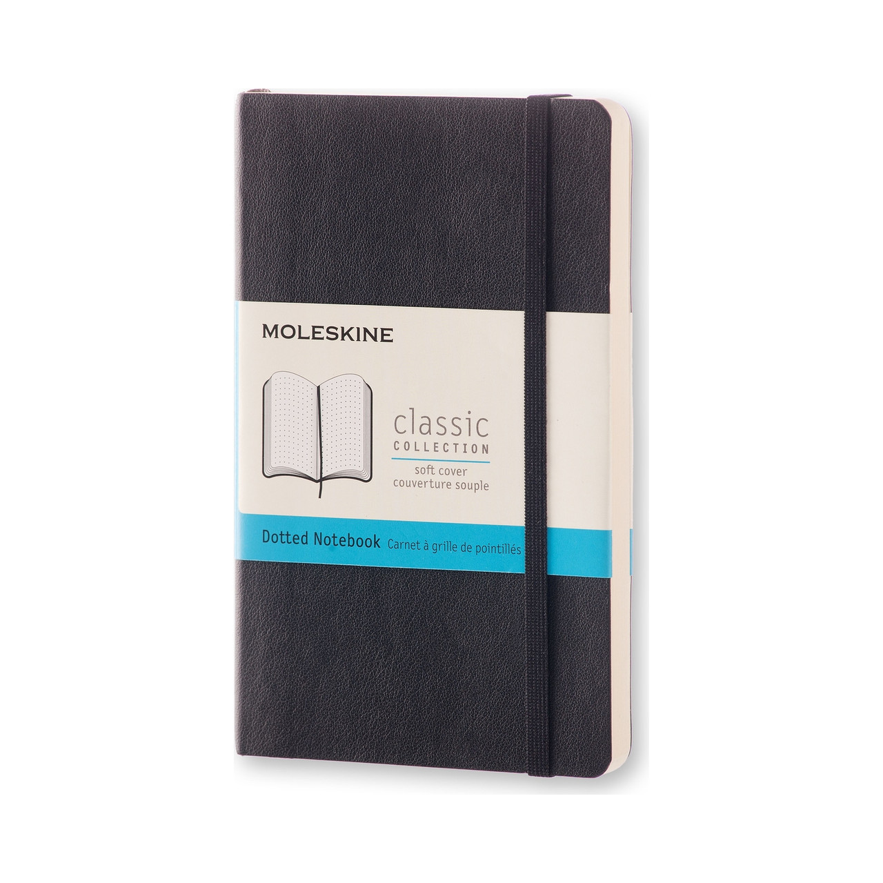 Блокнот Moleskine Classic Чорний кишеньковий 192 сторінки в крапку М'яка обкладинка 9х14 см (8051272892734)