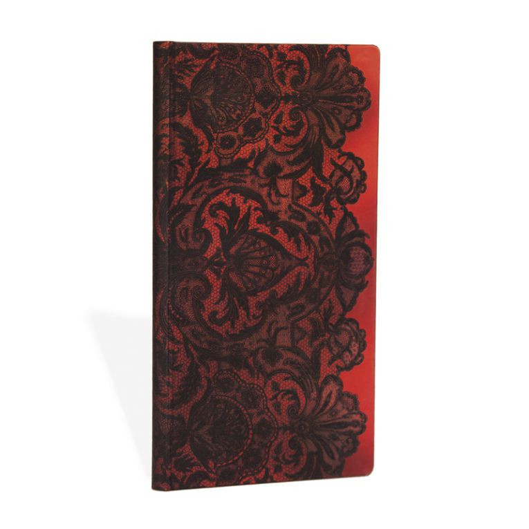 Блокнот Paperblanks Мереживо Червоний слім 9,5х18 см в лінію (9781439732502)