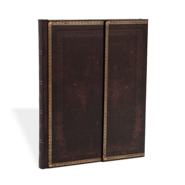 Блокнот Paperblanks Стара шкіра Чорна марокканська великий 18х23 см в лінію (9781551568386)