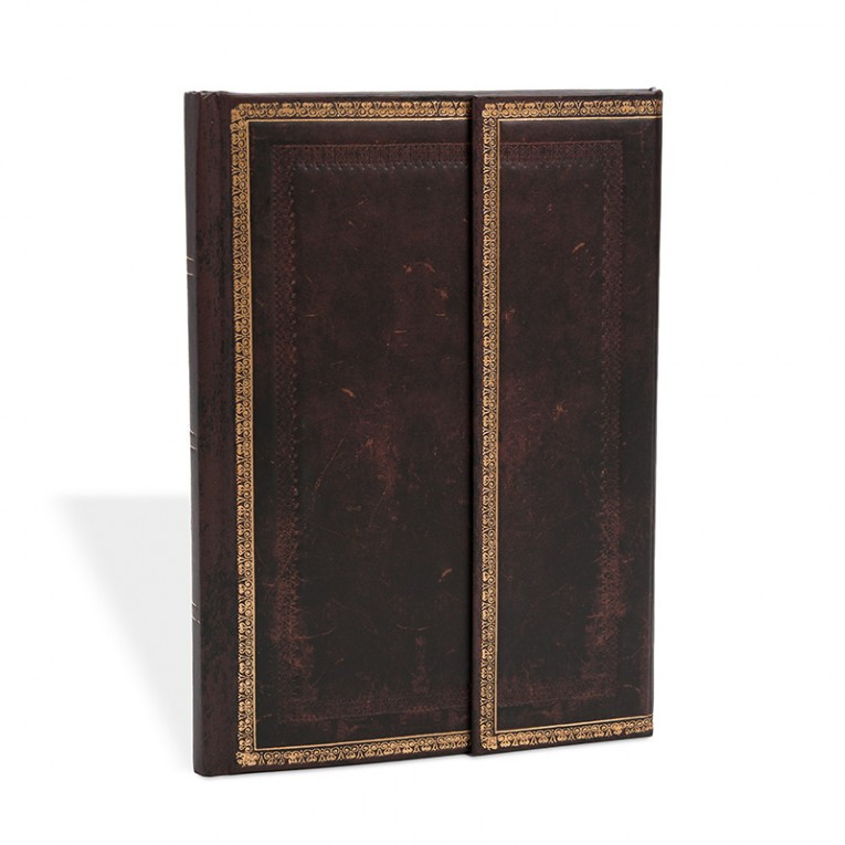Блокнот Paperblanks Стара шкіра Чорна марокканська середній 13х18 см в лінію (9781551568393)