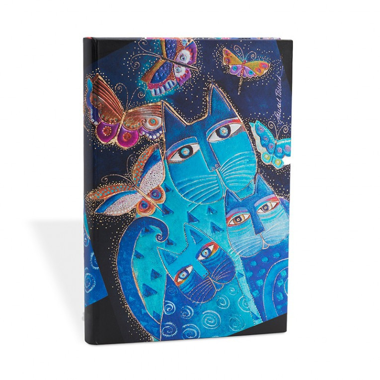 Блокнот Paperblanks Фантастичні коти Сині коти середній 13х18 см в лінію (9781551563978)