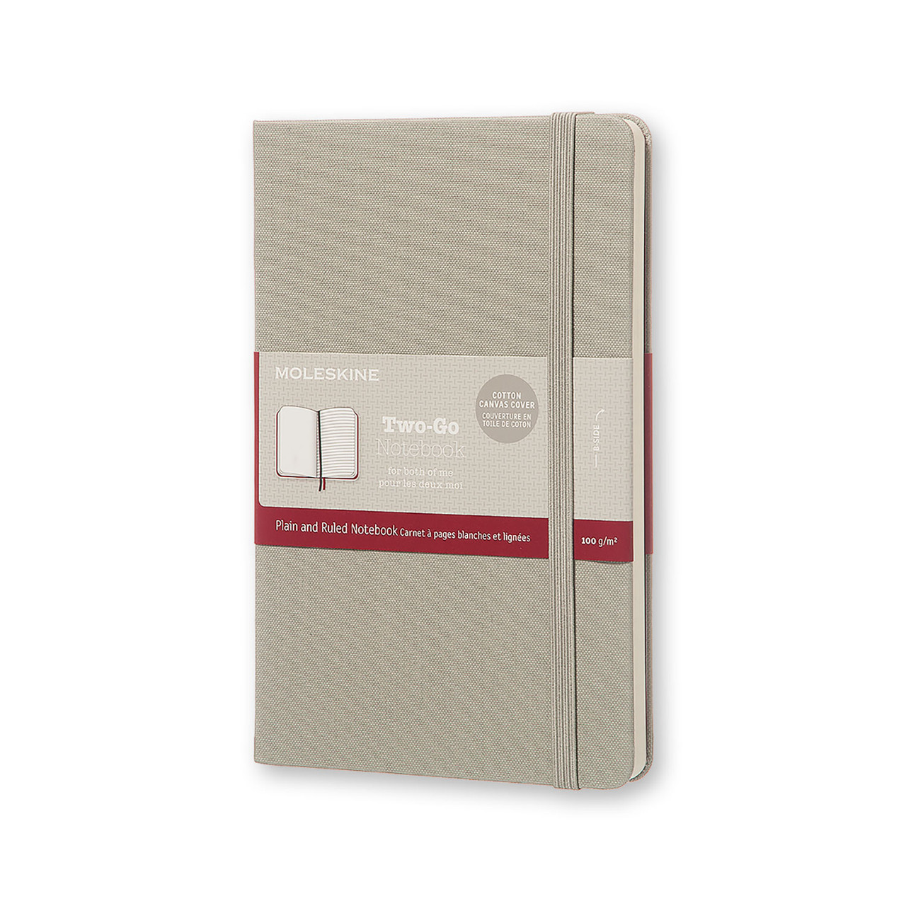 Блокнот Moleskine Limited Two-Go середній 144 сторінки Сірий Канва (11,5х17,5 см) (8055002851688)
