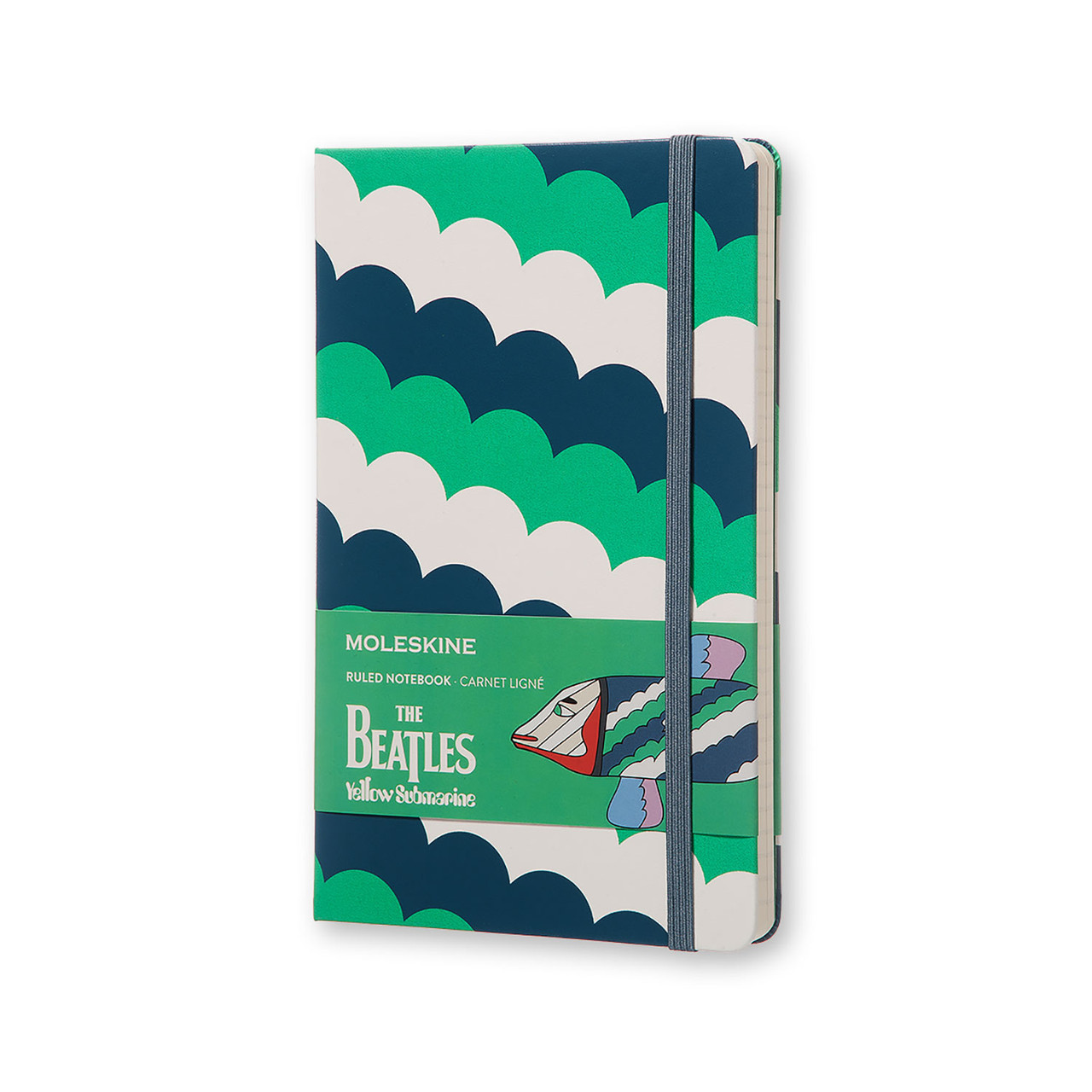Блокнот Moleskine Limited The Beatles середній 240 сторінок в лінію Зелений 13х21 см (8055002851572)