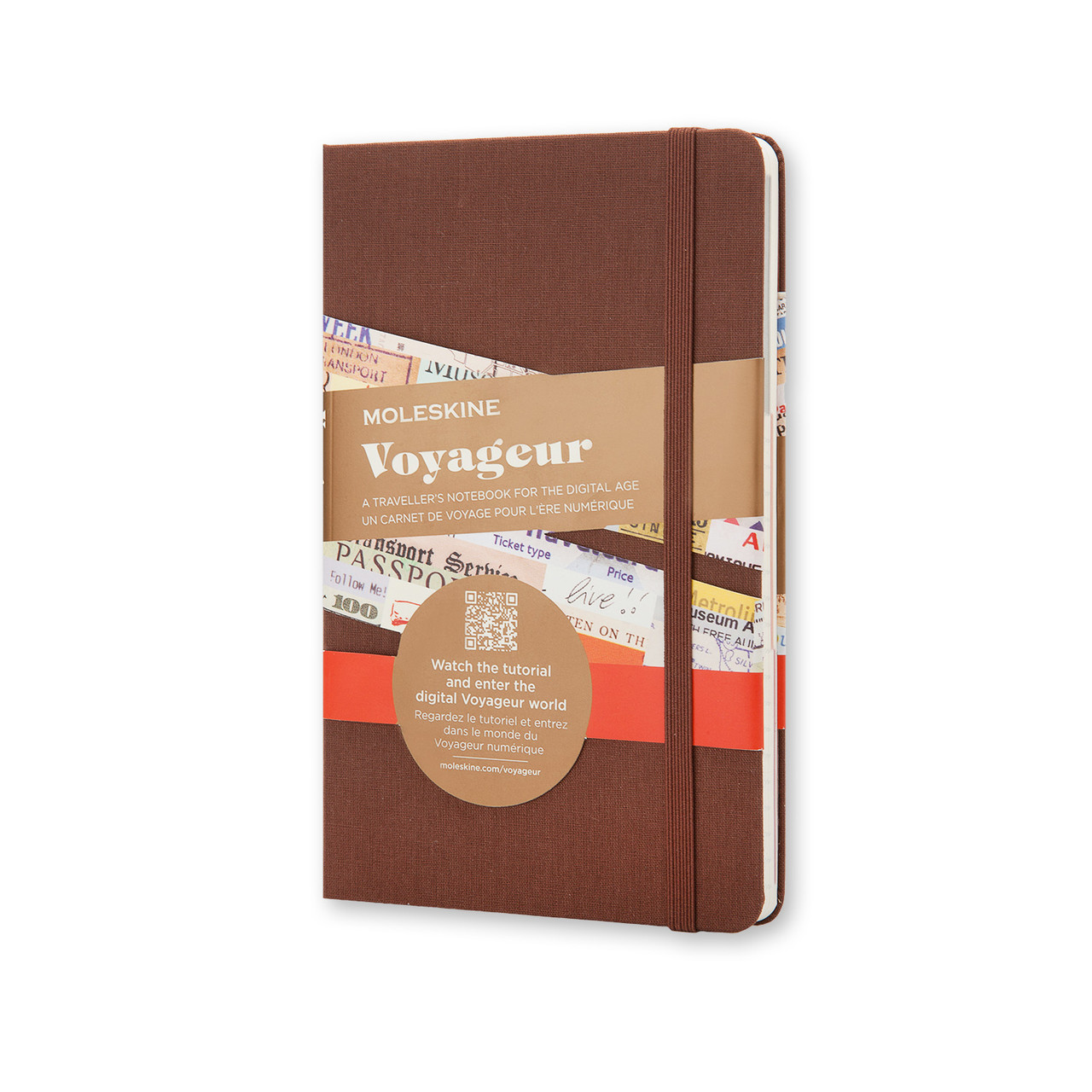 Блокнот Moleskine Вояжер середній 208 сторінок Коричневий Канва 13х21 см