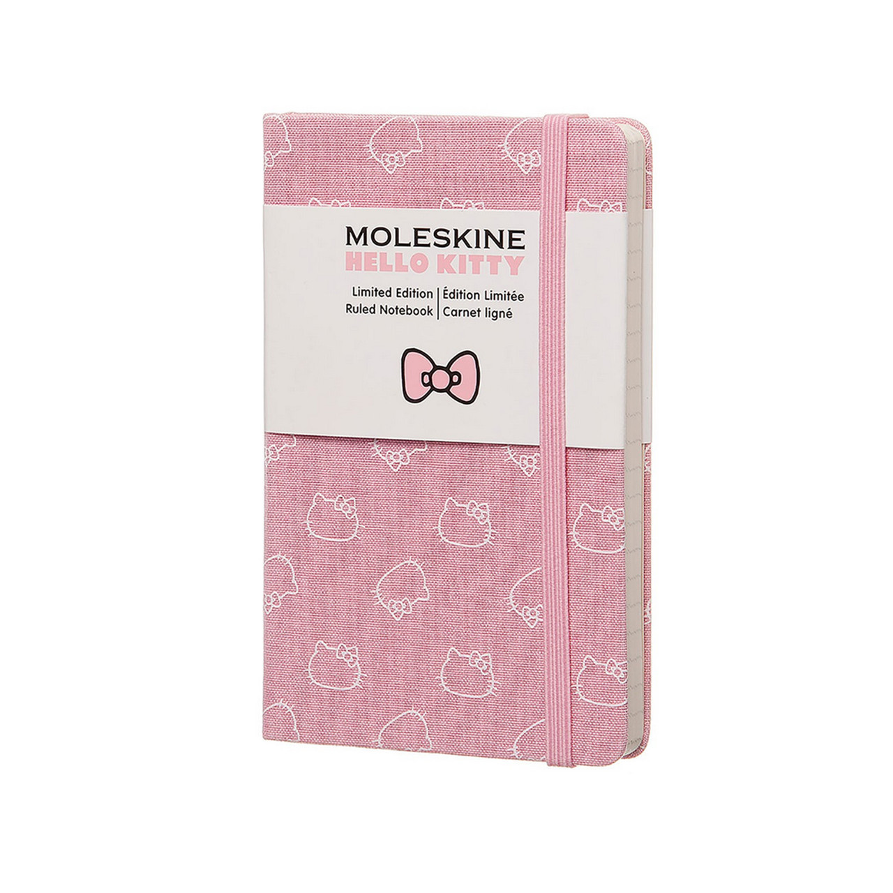 Блокнот Moleskine Limited Hello Kitty кишеньковий Рожевий в лінію у Тканинній палітурці (9х14) (8055002852999)