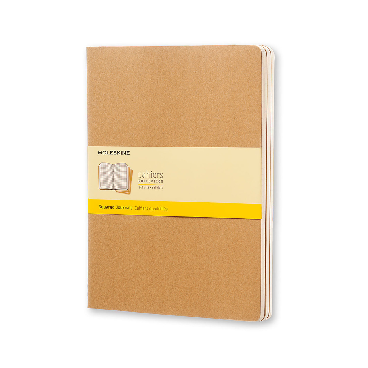 Блокнот Moleskine Cahier Бежевий середній 80 сторінок в клітинку 13х21 см (9788883705052)