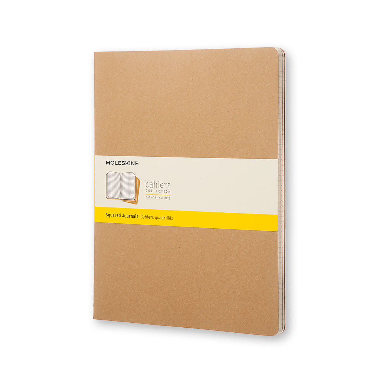 Блокнот Moleskine Cahier Бежевий XXL 120 сторінок в клітинку (21х30 см) (8055002851480)