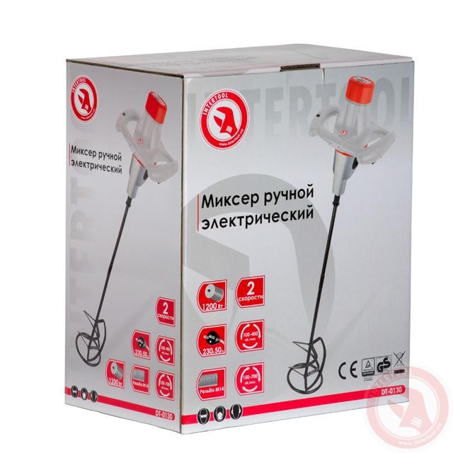 Міксер ручний електричний INTERTOOL DT-0130
