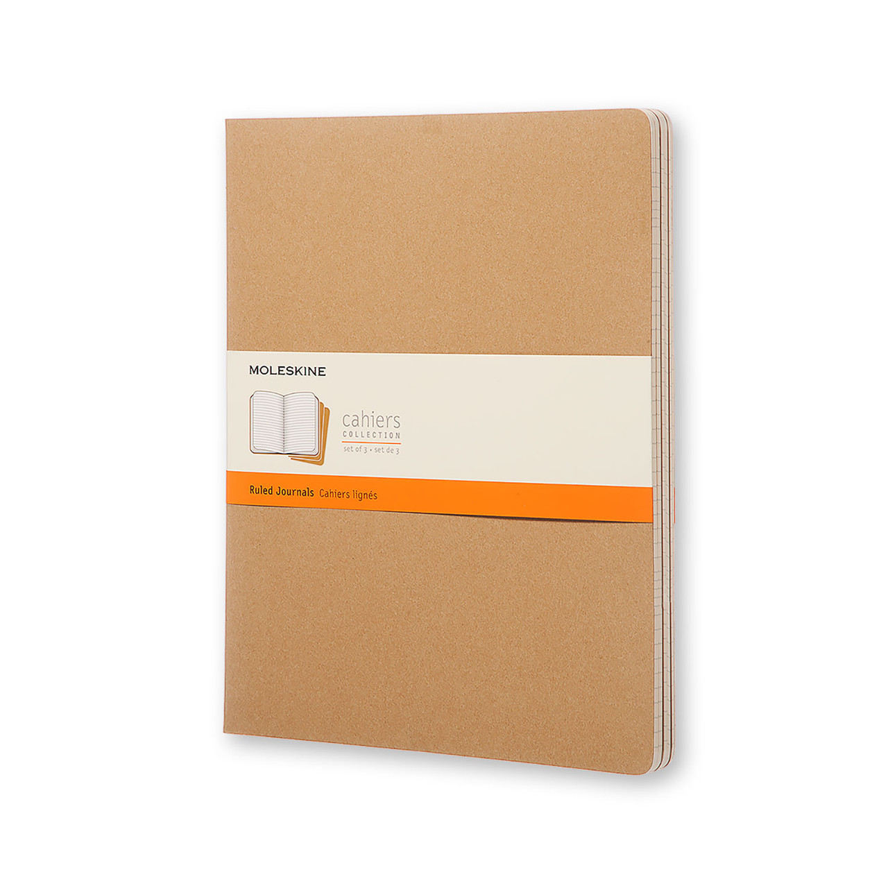Блокнот Moleskine Cahier Бежевий XXL 120 сторінок в лінію (21х30 см) (8055002851473)