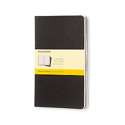 Блокнот Moleskine Cahier Чорний Великий 120 сторінок в клітинку 19х25 см (9788883705021)