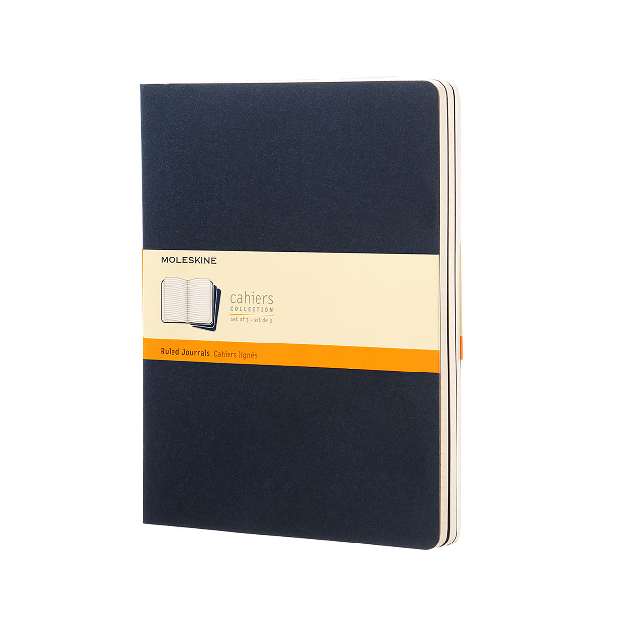 Блокнот Moleskine Cahier Синій Великий 120 сторінок в лінію 19х25 см (9788862931106)