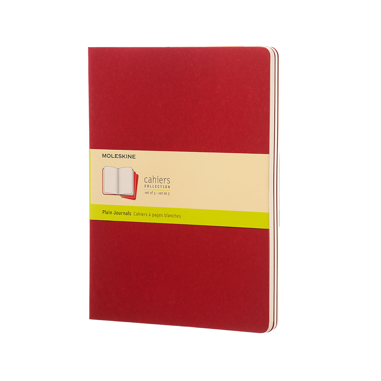 Блокнот Moleskine Cahier Бордовий Великий 120 сторінок в лінію 19х25 см (9788862931076)