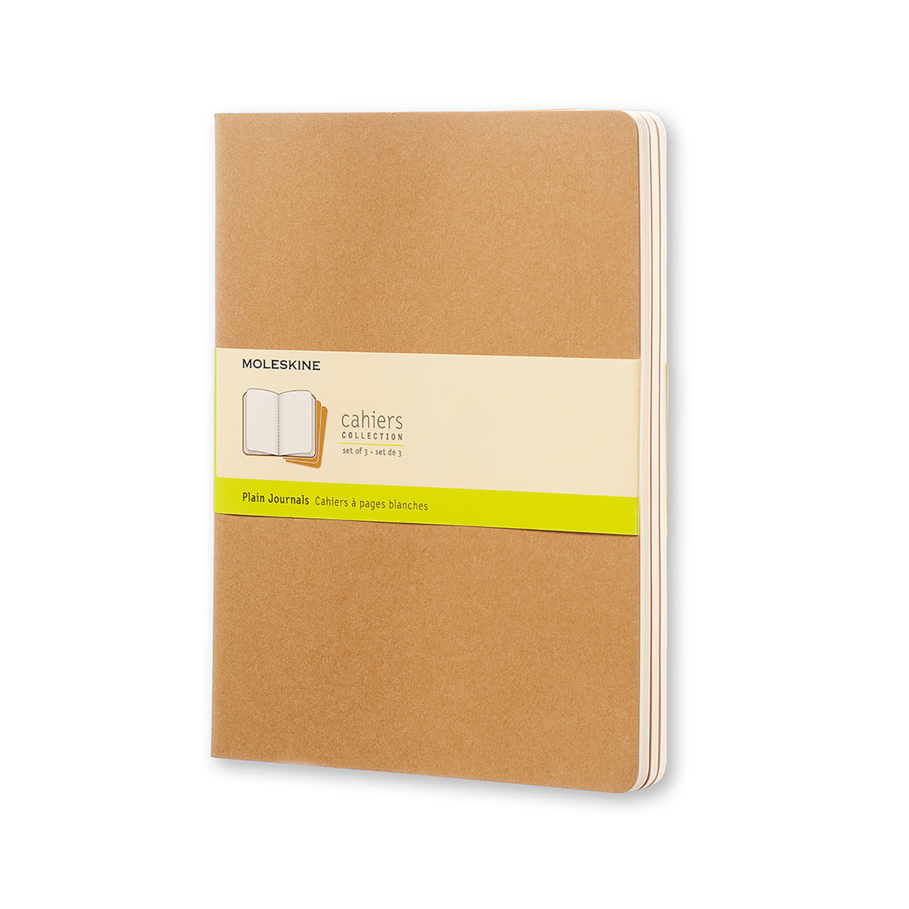 Блокнот Moleskine Cahier Бежевий Великий 120 сторінок нелінований 19х25 см (9788883705069)