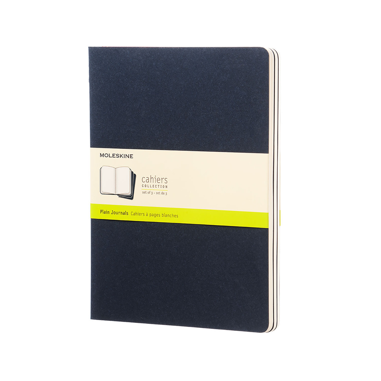 Блокнот Moleskine Cahier Синій Великий 120 сторінок нелінований 19х25 см (9788862931120)