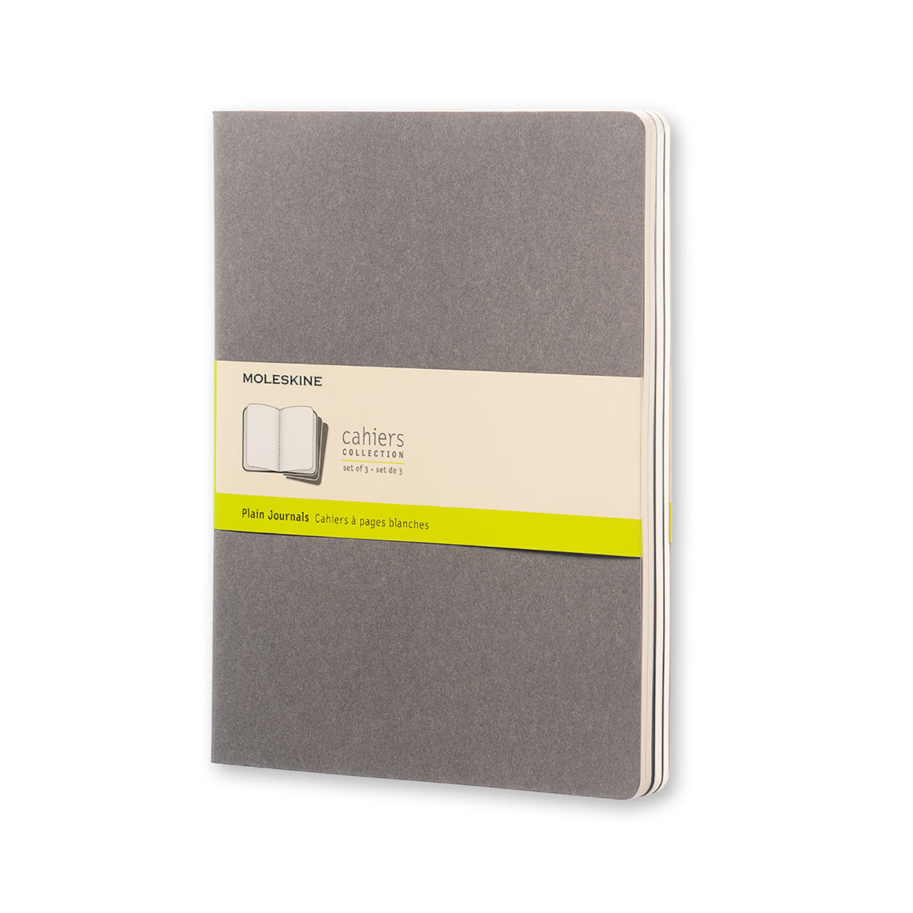 Блокнот Moleskine Cahier Сірий Великий 120 сторінок нелінований Теплий 19х25 см (9788866134282)
