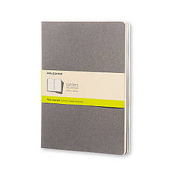 Блокнот Moleskine Cahier Сірий Великий 120 сторінок нелінований Теплий 19х25 см (9788866134282)