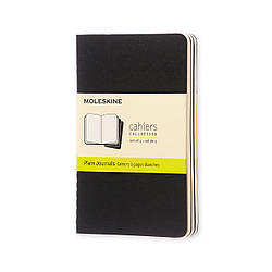 Блокнот Moleskine Cahier Чорний кишеньковий 64 сторінки в клітинку 9х14 см (9788883704901)