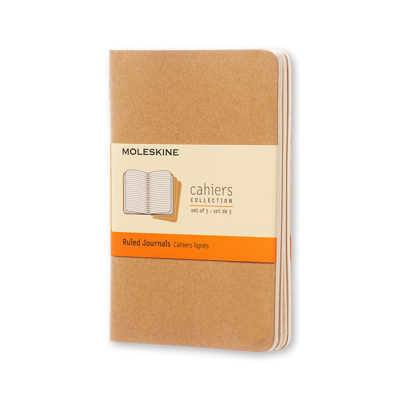 Блокнот Moleskine Cahier Бежевий кишеньковий 64 сторінки в лінію 9х14 см (9788883704925)