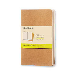 Блокнот Moleskine Cahier Бежевий кишеньковий 64 сторінки нелінований 9х14 см (9788883704949)