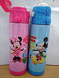 Дитячий Термос з поїлкою "Disney" 500 мл, фото 2