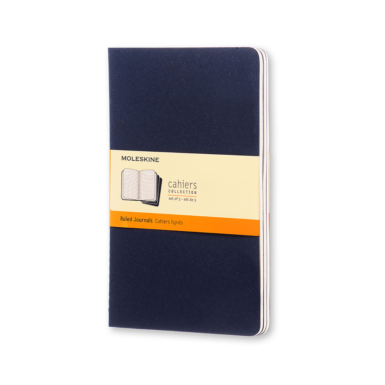 Блокнот Moleskine Cahier Синій середній 80 сторінок в лінію 13х21 см (CH216)