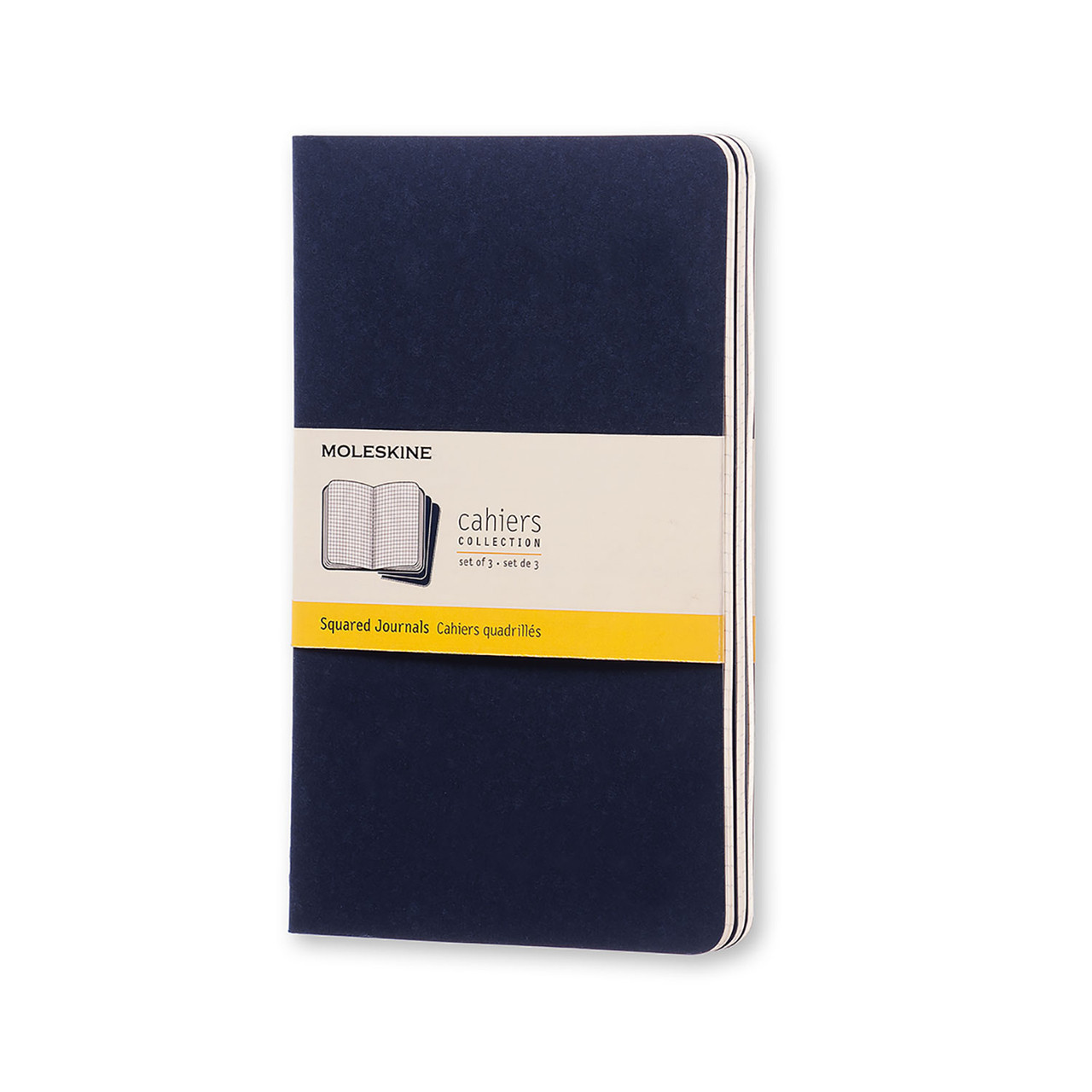 Блокнот Moleskine Cahier Синій середній 80 сторінок в клітинку 13х21 см (CH217)
