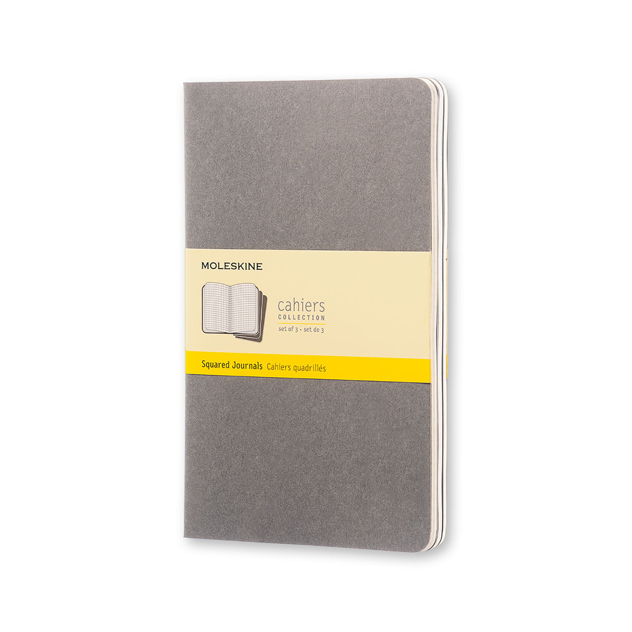 Блокнот Moleskine Cahier Теплий Сірий середній 80 сторінок в клітинку 13х21 см (CH317)