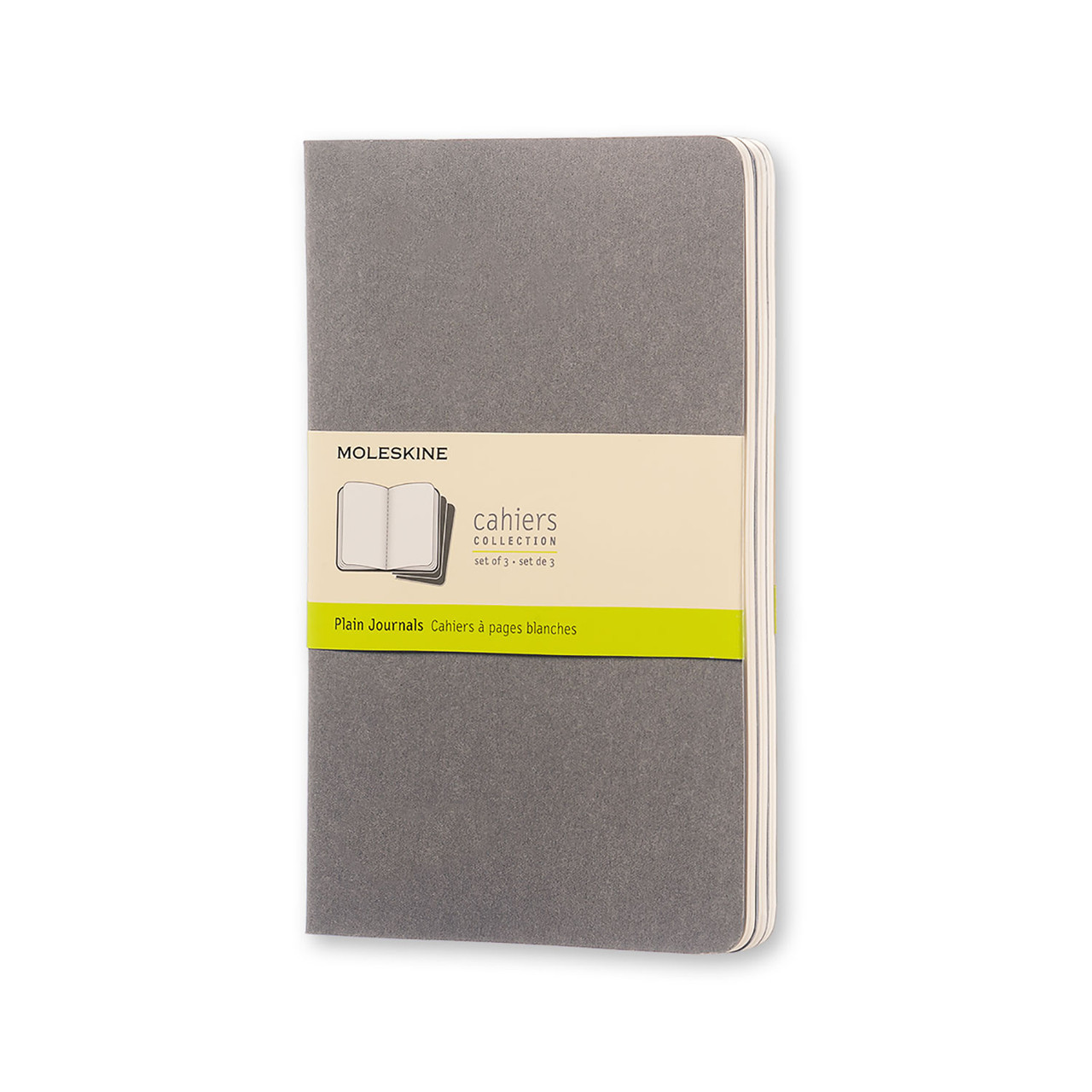 Блокнот Moleskine Cahier Теплий Сірий середній 80 сторінок нелінований 13х21 см (9788866134251)