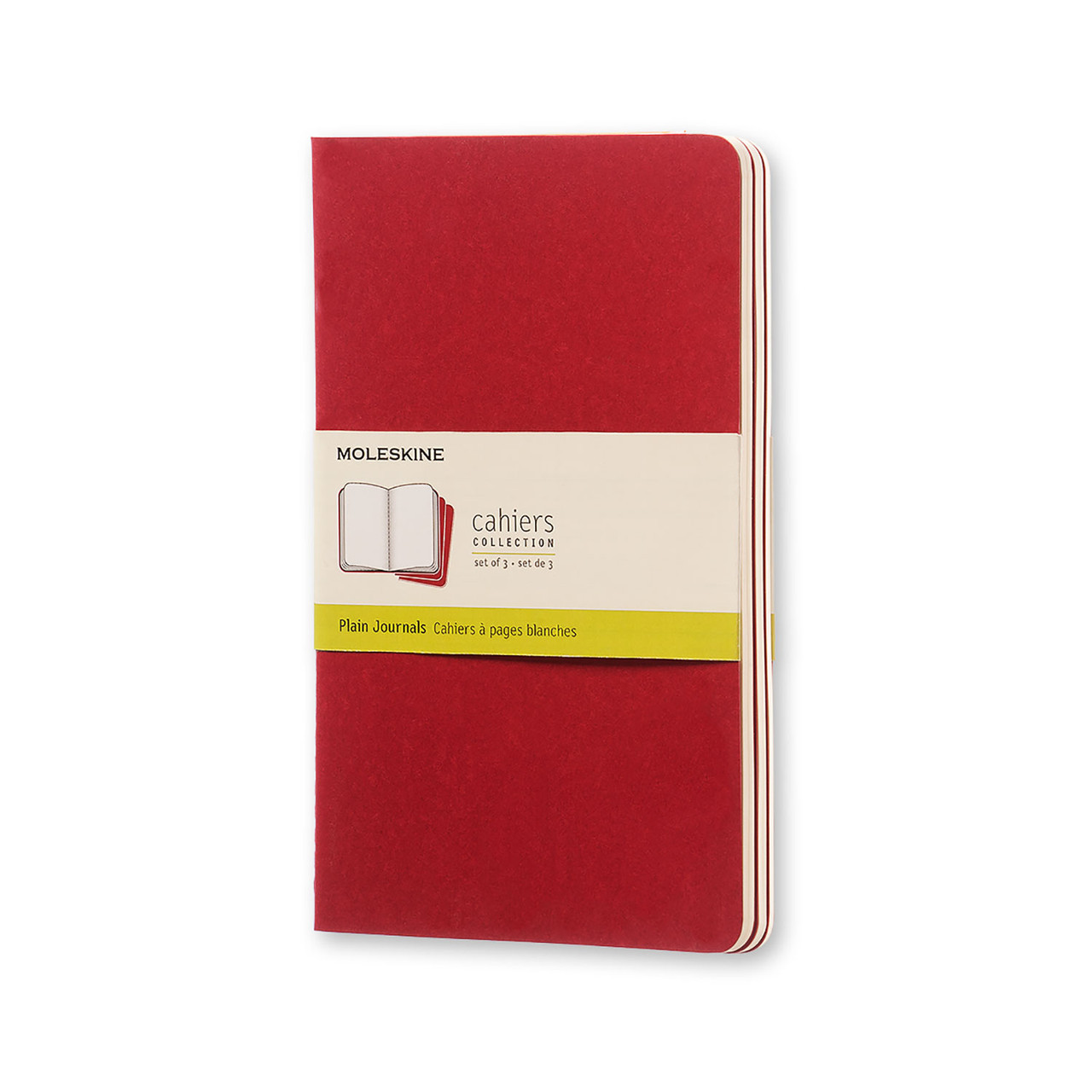 Блокнот Moleskine Cahier Бордовий середній 80 сторінок нелінований 13х21 см (9788862931038)