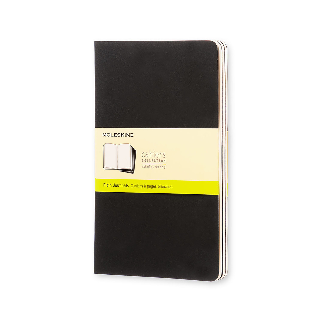 Блокнот Moleskine Cahier Чорний середній 80 сторінок нелінований 13х21 см (9788883704970)