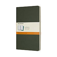 Блокнот Moleskine Cahier Зеленый средний 80 страниц в линию 13х21 см (8055002855273)