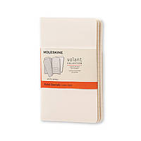 Блокнот Moleskine Volant Білий кишеньковий 80 сторінок в лінію 2 шт. 9х14 см (9788867320486)