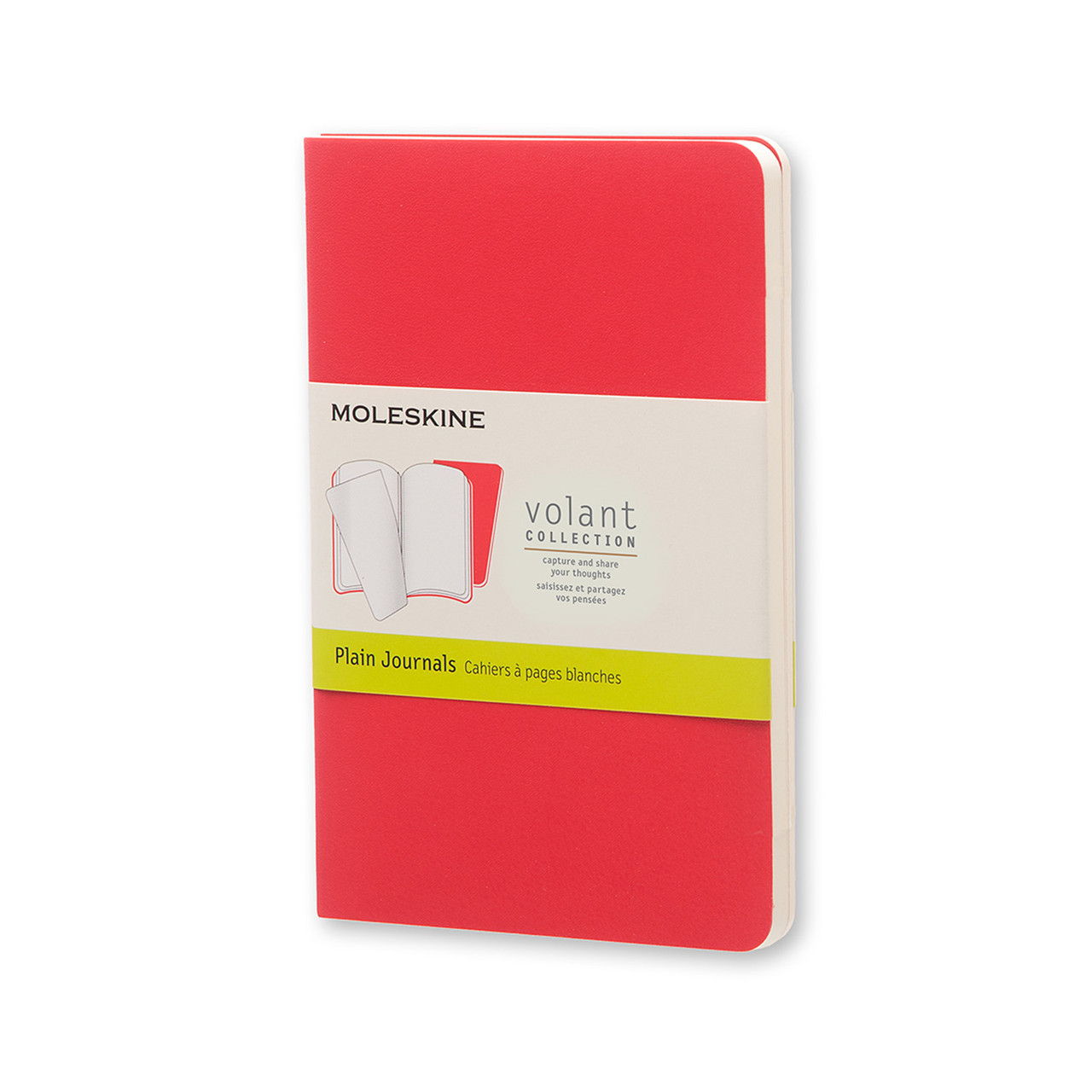 Блокнот Moleskine Volant Рожевий кишеньковий 80 сторінок Чистий аркуш 2 шт. 9х14 см (9788883708718)