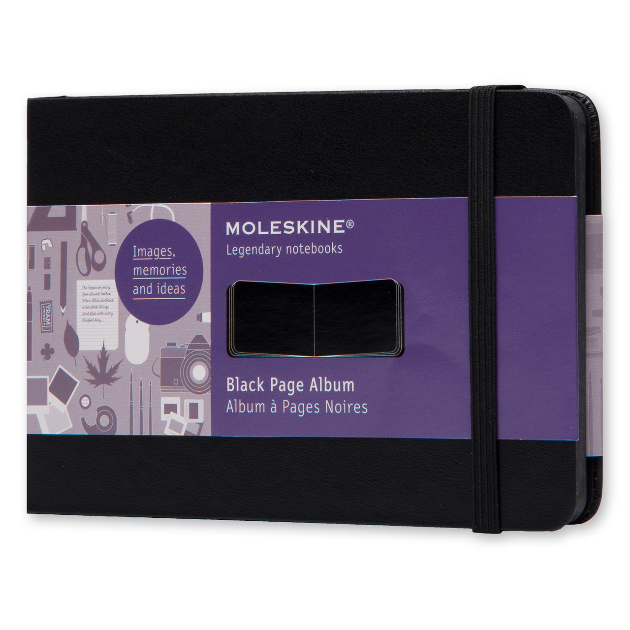 Альбом з Чорними листами Moleskine кишеньковий 9х14 см (ARTFO1A2) (9788866135296)
