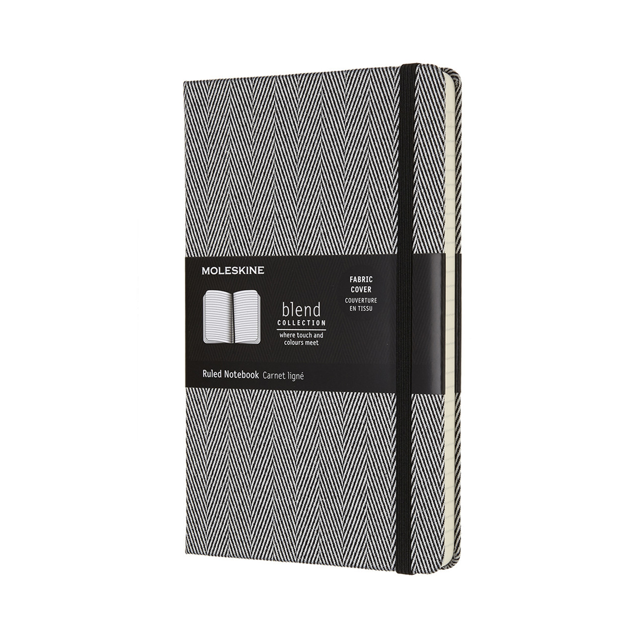 Блокнот Moleskine Limited Blend 17 середній 240 сторінок в лінію Чорний Канва 13х21 см