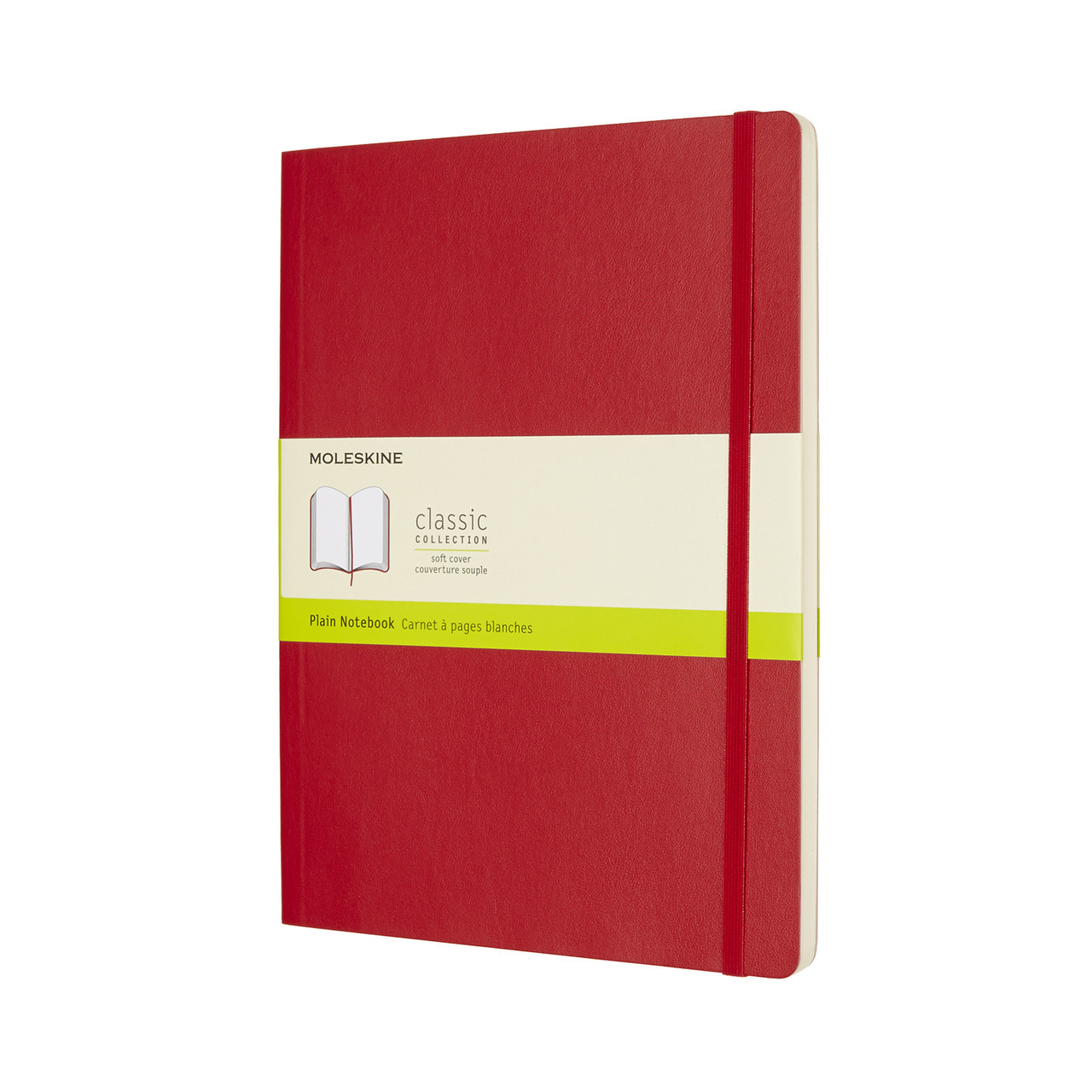 Блокнот Moleskine Classic Червоний Великий 192 сторінки нелінований М'який 19х25 см (8055002854696)