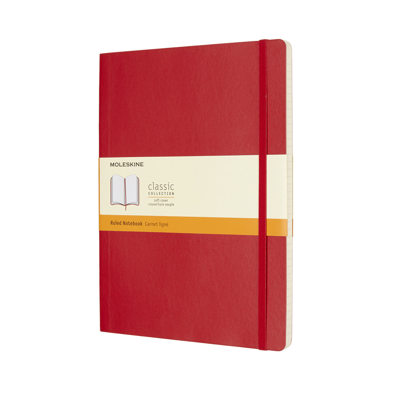 Блокнот Moleskine Classic Червоний Великий 192 сторінки в лінію М'який 19х25 см (8055002854672)