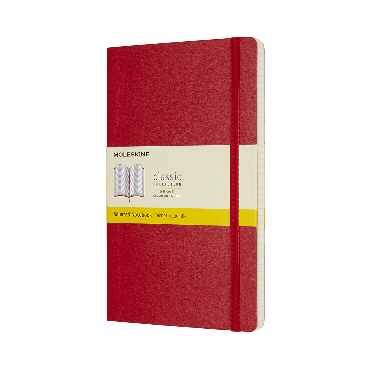 Блокнот Moleskine Classic Червоний середній 192 сторінки в клітинку М'яка обкладинка 13х21 см (8055002854641)