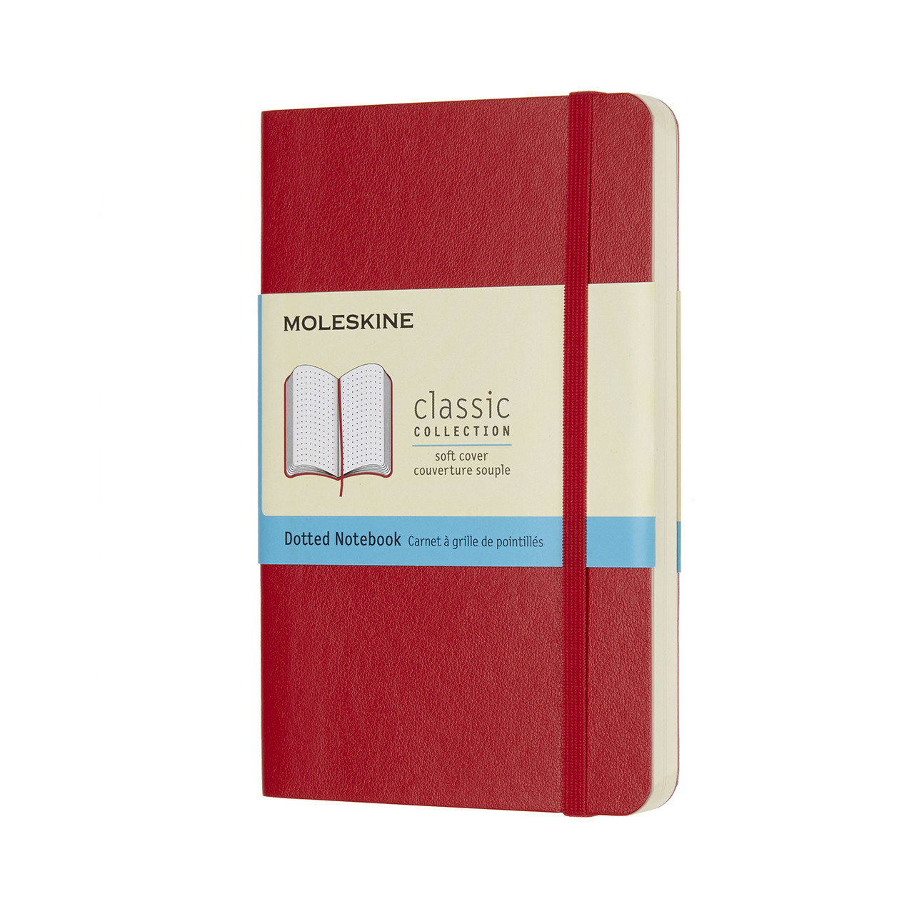 Блокнот Moleskine Classic Червоний кишеньковий 192 сторінки в крапку М'який 9х14 см (8055002854627)