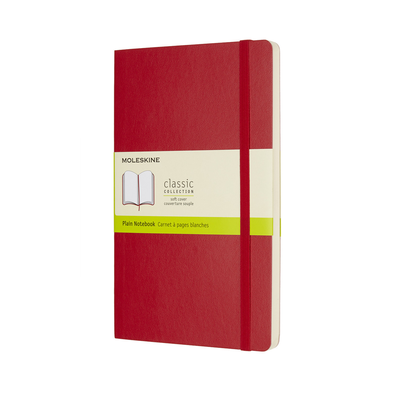 Блокнот Moleskine Classic Червоний середній 192 сторінки нелінований М'яка обкладинка 13х21 см (8055002854658)