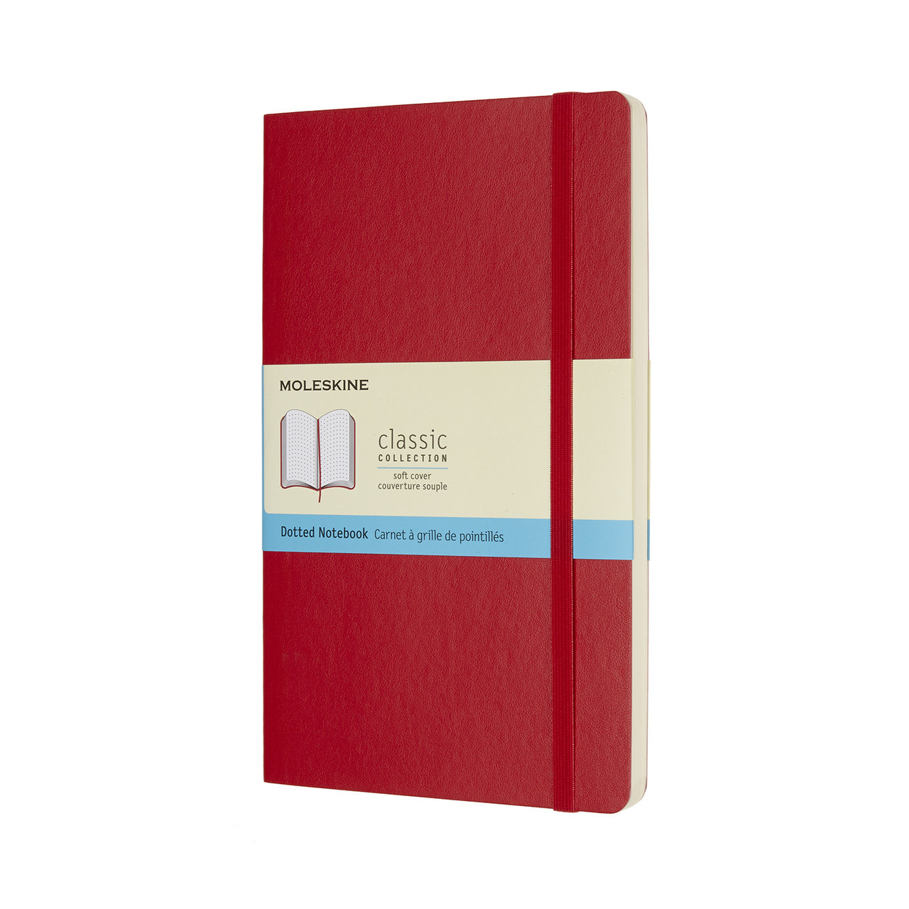 Блокнот Moleskine Classic Червоний середній 192 сторінки в крапку М'яка обкладинка 13х21 см (8055002854665)