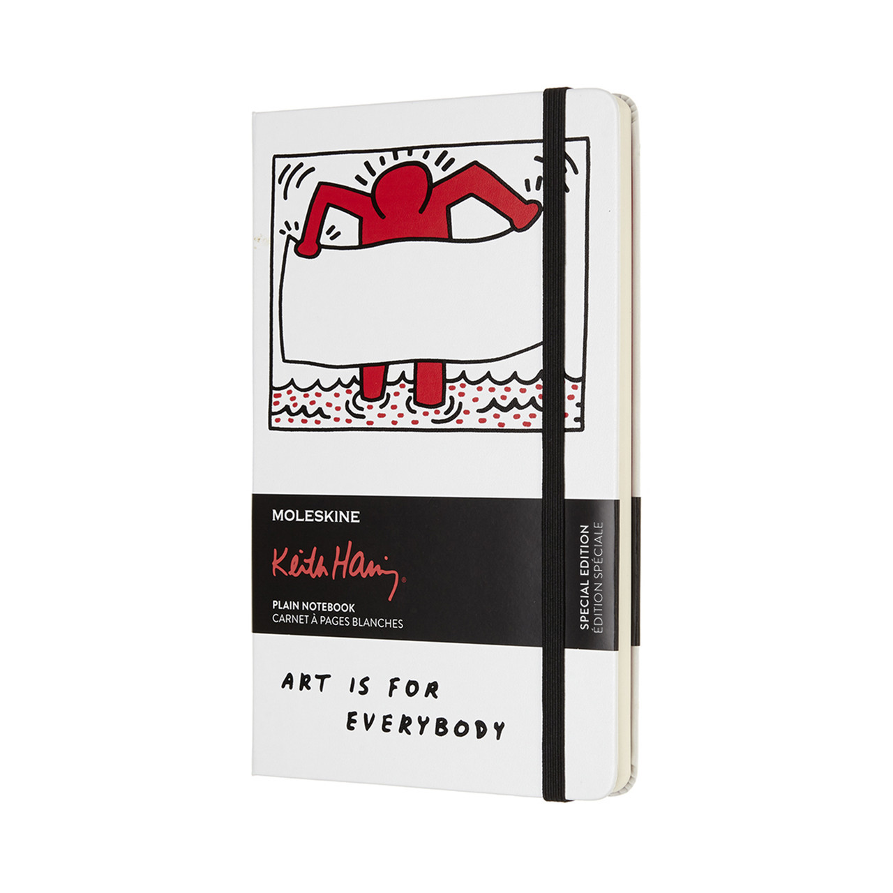 Блокнот Moleskine Limited Keith Haring кишеньковий 192 сторінки в лінію Білий 9х14 см (8055002854801)