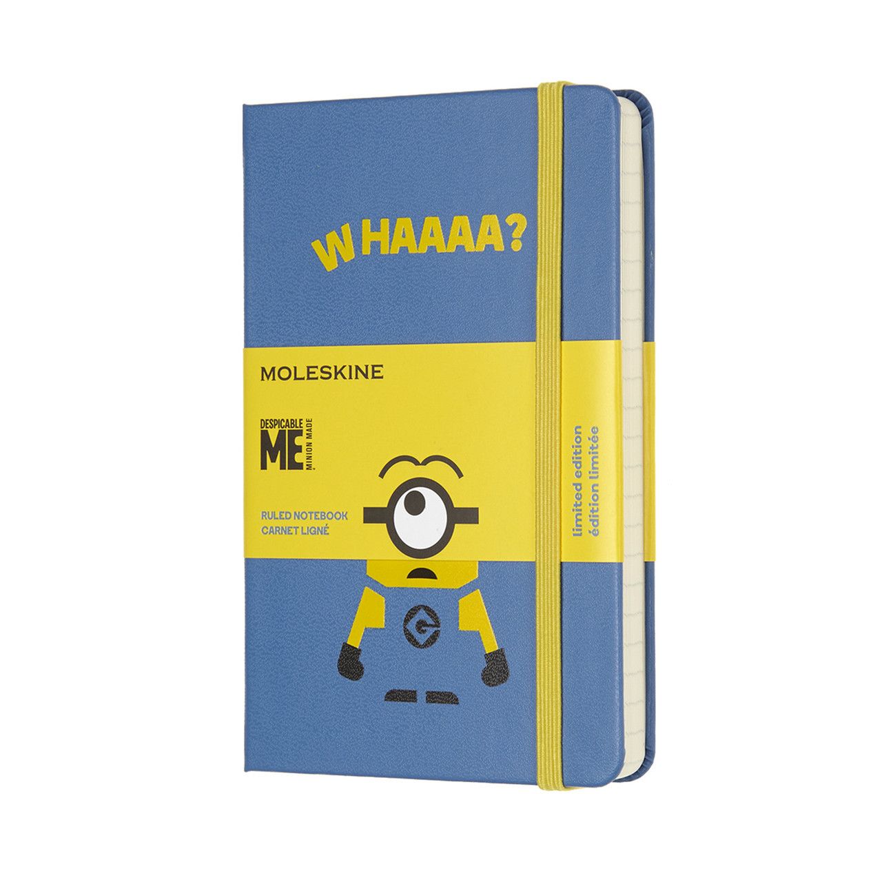 Блокнот Moleskine Limited Minions кишеньковий 192 сторінки Блакитний в лінію 9х14 см (8055002855372)