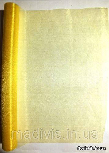 Органза сніг жовта (48 див. х 4,6 м.)