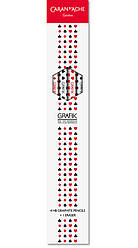 Набір олівців Caran d'Ache Grafik 4шт. HB + гумка - FSC 343.401 (7630002329521)