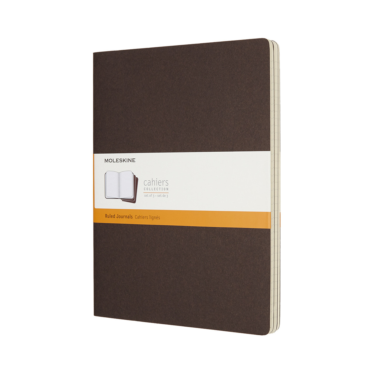 Блокнот Moleskine Cahier Коричневий Великий 120 сторінок в лінію 19х25 см (8055002855303)
