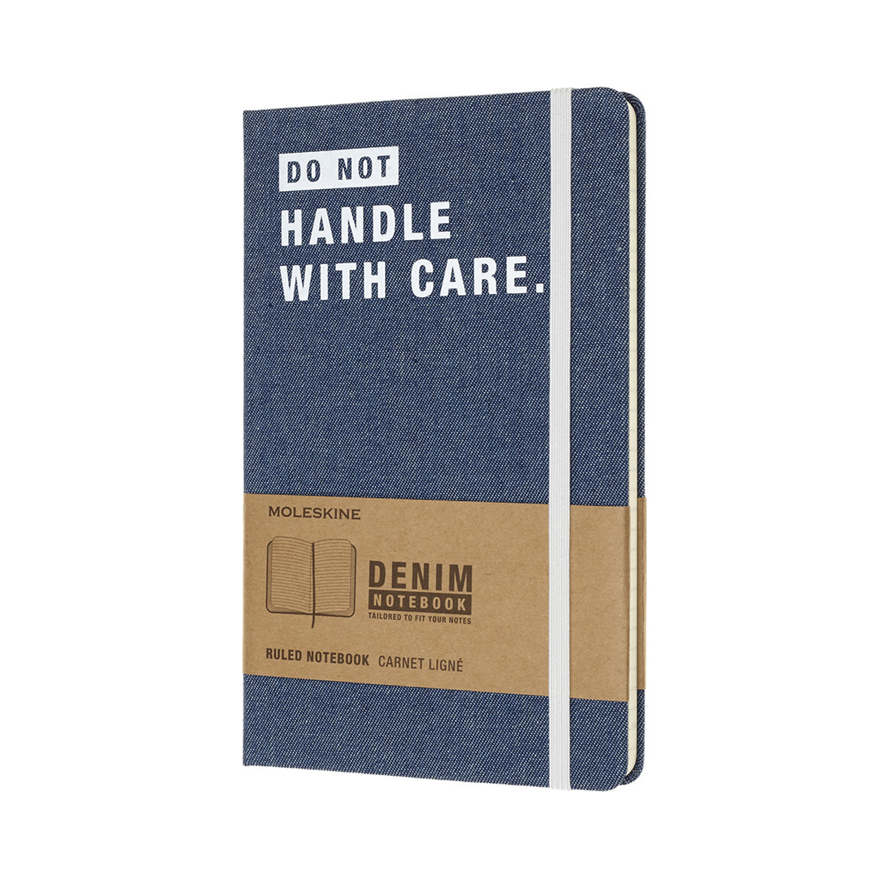 Блокнот Moleskine Limited Denim середній в лінію Do not Handle With Care 13х21 см (8058341710746)