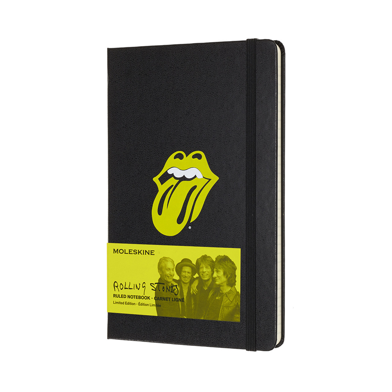 Блокнот Moleskine Limited Rolling Stones середній 240 сторінок в лінію Чорний 13х21 см (8058341710876)